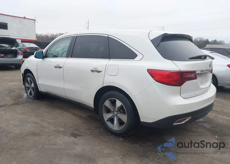 2014 Acura Mdx from USA, damaged, VIN 5FRYD4H20EB007896